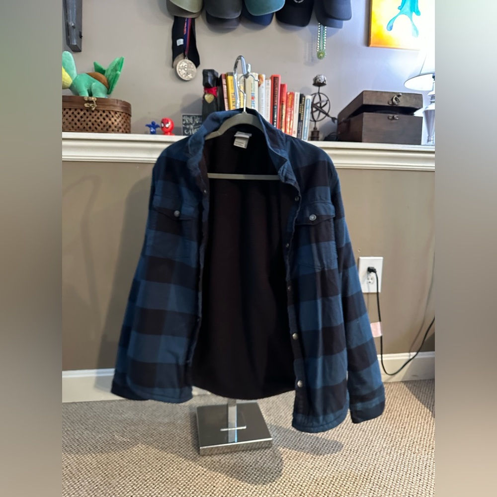 Blue North Face Flannel Jacket | Used | Size: M